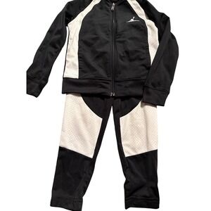 Jordan Kids Tracksuit Set Black and White Activewear Outfit